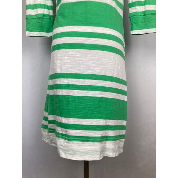 Lilly Pulitzer Cassie Prep Green Skipper Dress S Cotton 3/4 Sleeve Striped - Picture 5 of 11